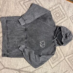 Ivory Ella Charcoal Tie Dye Hoodie
